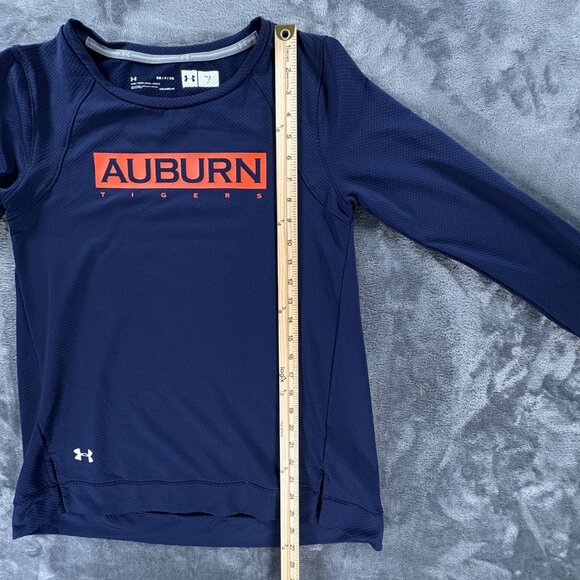 Under Armour ColdGear Auburn Tigers Women S Navy Long Sleeve Shirt Loose Fit - Picture 8 of 11